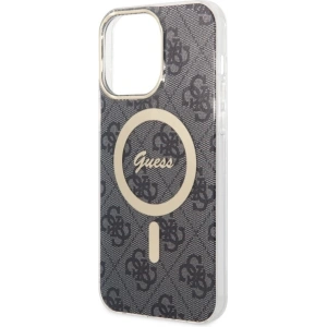 Guess GUHMP14XH4STK Apple iPhone 14 Pro Max black hardcase 4G MagSafe