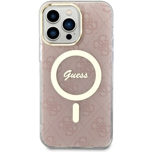 Etui Guess GUHMP14XH4STP Apple iPhone 14 Pro Max różowy/pink hardcase 4G MagSafe