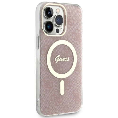 Etui Guess GUHMP14XH4STP Apple iPhone 14 Pro Max różowy/pink hardcase 4G MagSafe