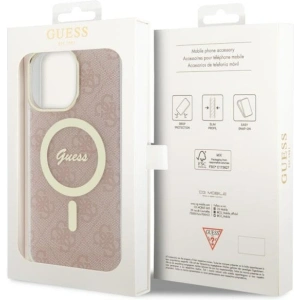 Guess GUHMP14XH4STP Apple iPhone 14 Pro Max pink hardcase 4G MagSafe