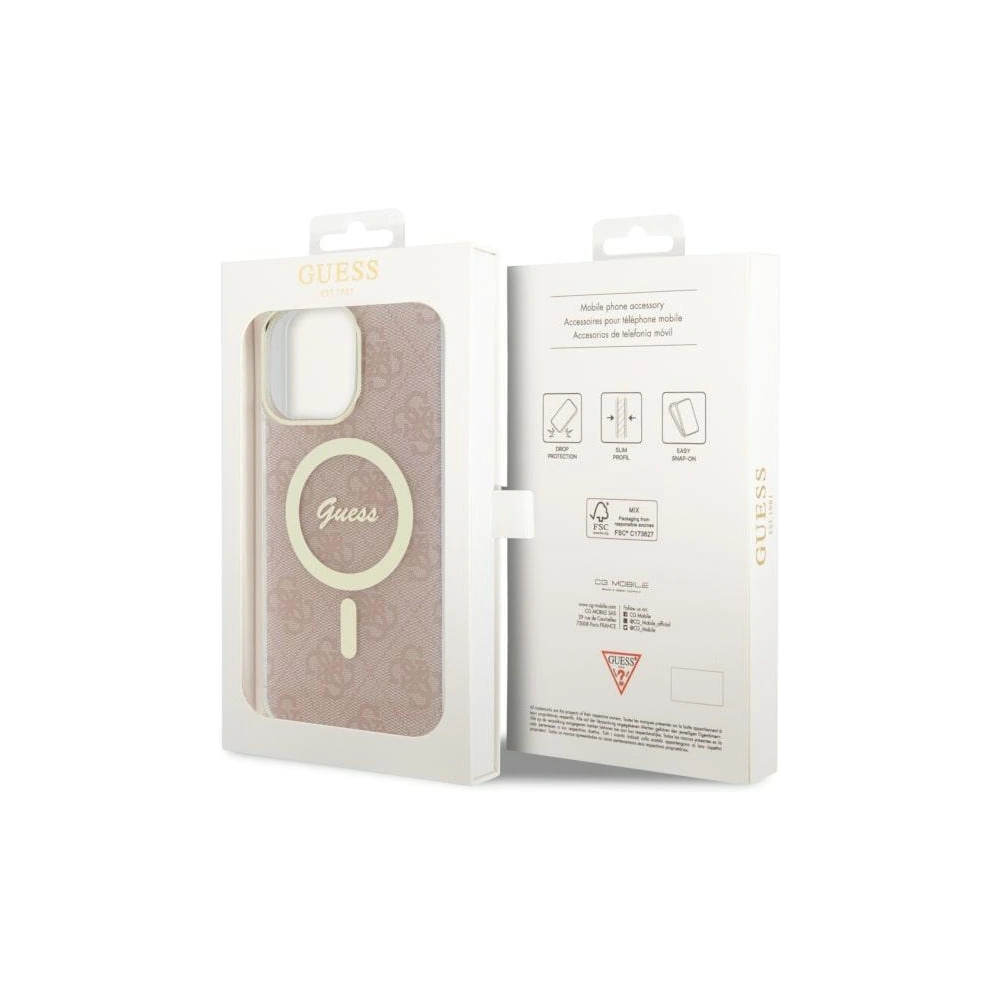 Hurtownia GSM - Etui Guess GUHMP14XH4STP Apple iPhone 14 Pro Max rosa/pink hardcase 4G MagSafe - GUE2526 - {ean13} - Hurt