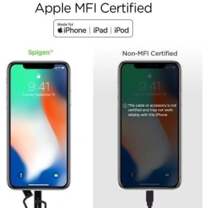 Spigen C10I3 3w1 USB-C, Lightning & microUSB Cable 150cm Black
