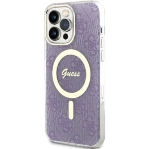 Guess GUHMP14XH4STU Apple iPhone 14 Pro Max purple hardcase 4G MagSafe