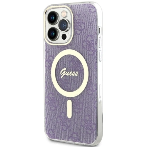 Etui Guess GUHMP14XH4STU Apple iPhone 14 Pro Max purpurowy/purple hardcase 4G MagSafe