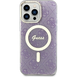 Guess GUHMP14XH4STU Apple iPhone 14 Pro Max purple hardcase 4G MagSafe