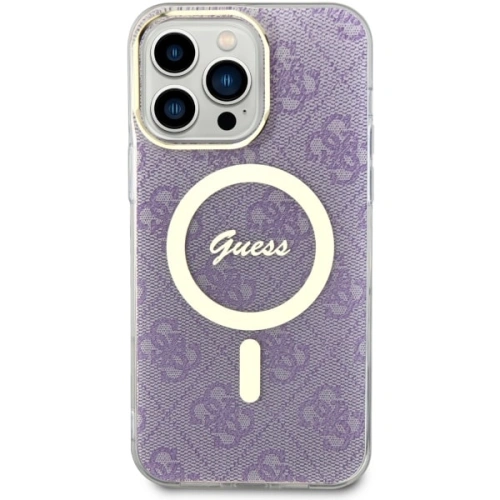 Etui Guess GUHMP14XH4STU Apple iPhone 14 Pro Max purpurowy/purple hardcase 4G MagSafe