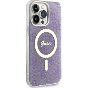 Guess GUHMP14XH4STU Apple iPhone 14 Pro Max purple hardcase 4G MagSafe