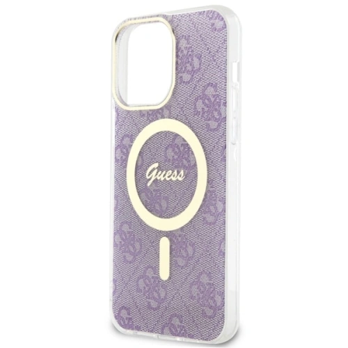 Etui Guess GUHMP14XH4STU Apple iPhone 14 Pro Max purpurowy/purple hardcase 4G MagSafe