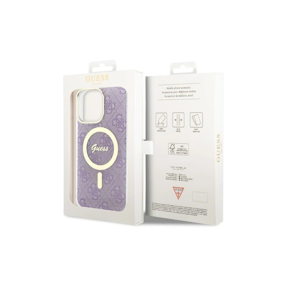 Hurtownia GSM - Etui Guess GUHMP14XH4STU Apple iPhone 14 Pro Max lila/purple Hartschale 4G MagSafe - GUE2527 - {ean13} - Hurt