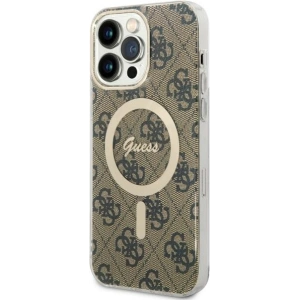 Hurtownia GSM - Etui Guess GUHMP14XH4STW Apple iPhone 14 Pro Max braun/brown hardcase 4G MagSafe - GUE2528 - {ean13} - Hurt