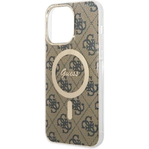 Guess GUHMP14XH4STW Apple iPhone 14 Pro Max brown hardcase 4G MagSafe