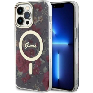 Hurtownia GSM - Etui Guess GUHMP14XHCFWSA Apple iPhone 14 Pro Max grün/khaki Hardcase Flower MagSafe - GUE2529 - {ean13} - Hurt