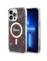 Etui Guess GUHMP14XHCFWSA Apple iPhone 14 Pro Max grün/khaki Hardcase Flower MagSafe