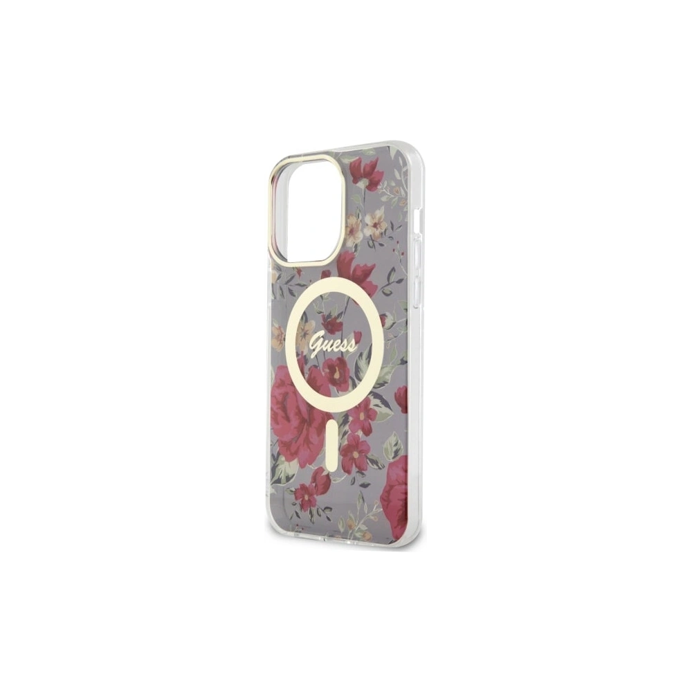 Wholesale Guess GUHMP14XHCFWSA Apple iPhone 14 Pro Max khaki hardcase Flower MagSafe - GUE2529 - {ean13} - Hurt