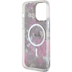 Guess GUHMP14XHCFWSA Apple iPhone 14 Pro Max khaki hardcase Flower MagSafe