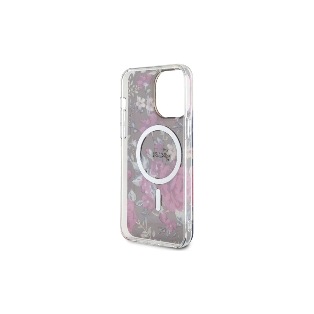Wholesale Guess GUHMP14XHCFWSA Apple iPhone 14 Pro Max khaki hardcase Flower MagSafe - GUE2529 - {ean13} - Hurt
