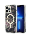 Etui Guess GUHMP14XHCFWSK Apple iPhone 14 Pro Max černý/black hardcase Flower MagSafe