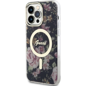 Hurtownia GSM - Etui Guess GUHMP14XHCFWSK Apple iPhone 14 Pro Max schwarz/black hardcase Flower MagSafe - GUE2530 - {ean13} - Hurt