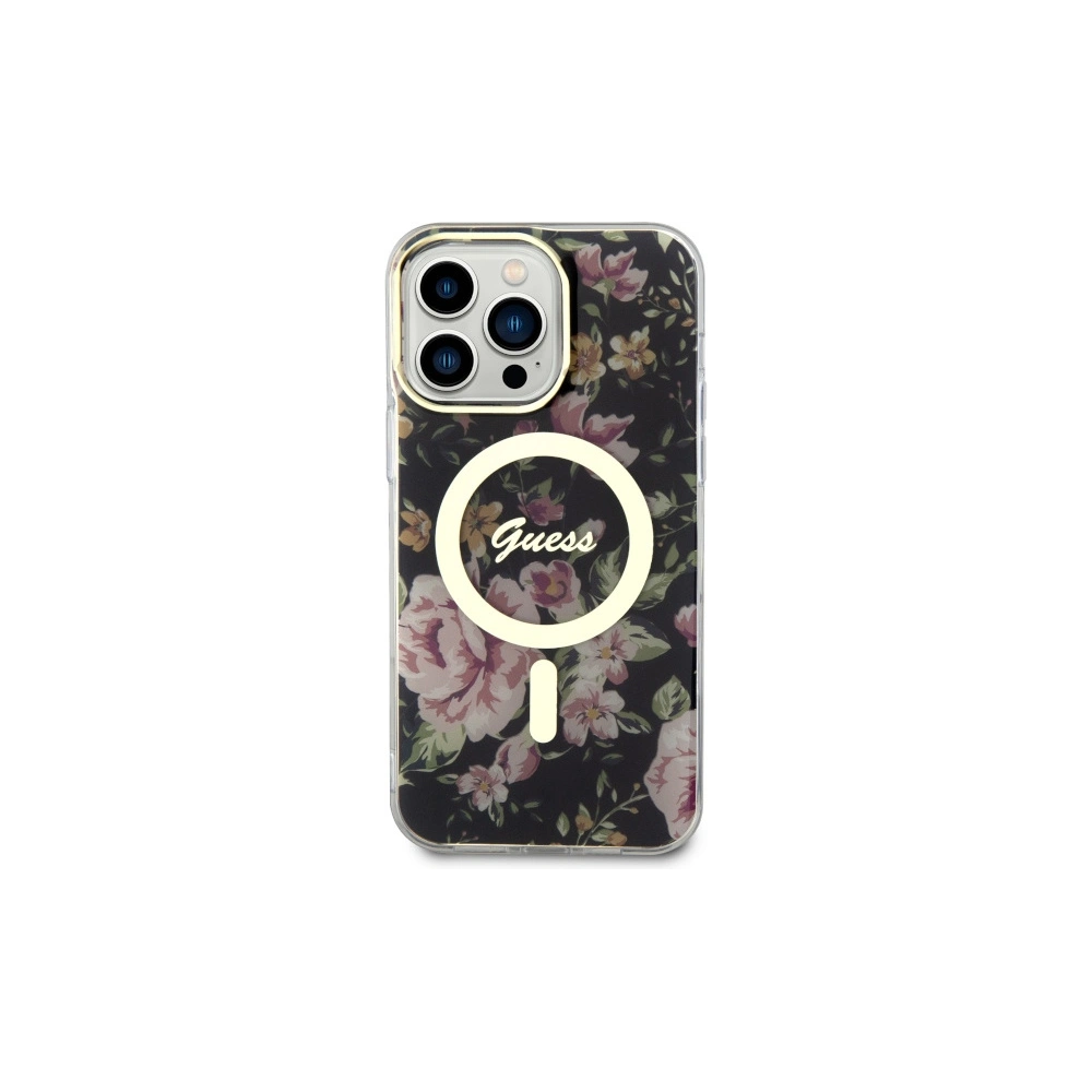 Hurtownia GSM - Etui Guess GUHMP14XHCFWSK Apple iPhone 14 Pro Max schwarz/black hardcase Flower MagSafe - GUE2530 - {ean13} - Hurt