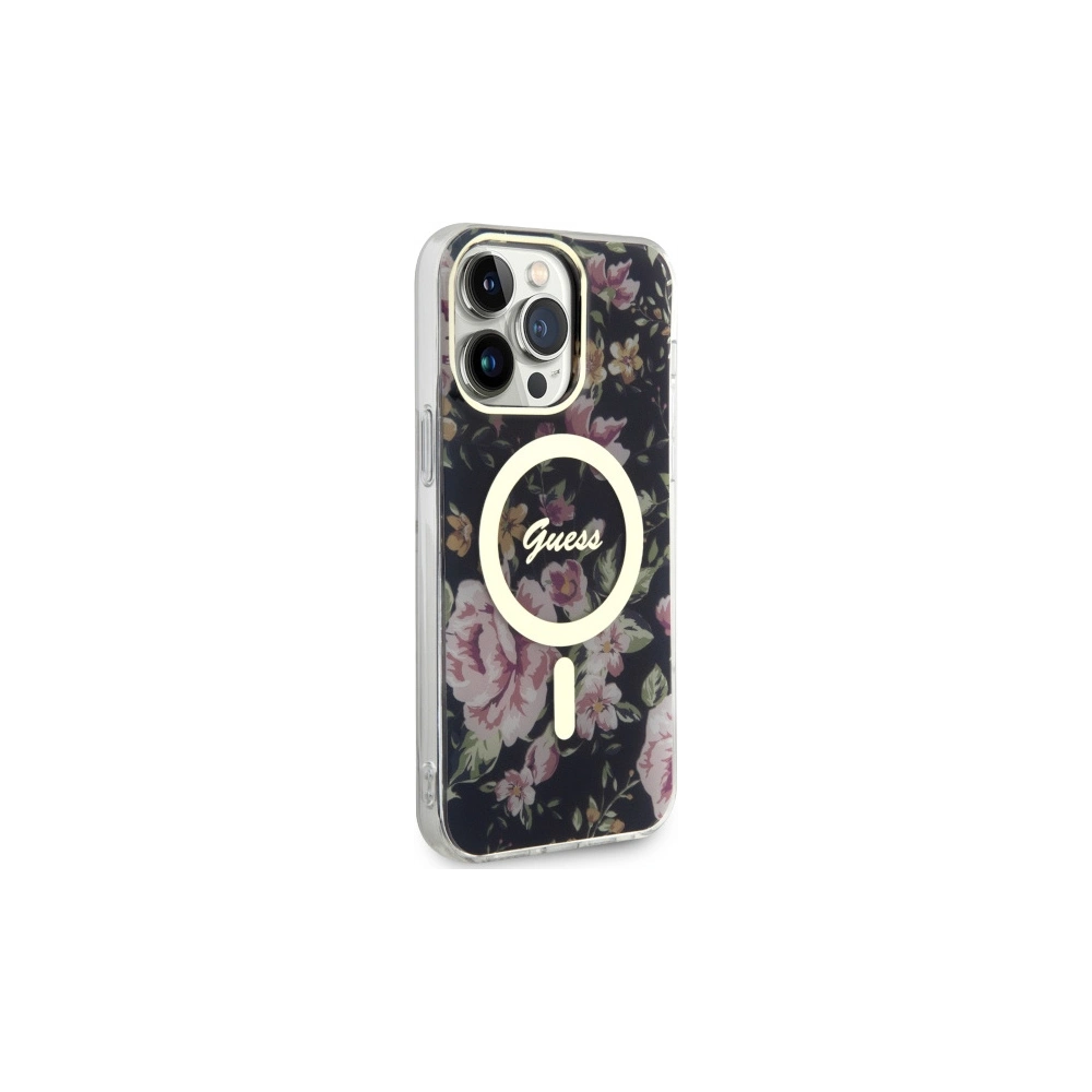 Hurtownia GSM - Etui Guess GUHMP14XHCFWSK Apple iPhone 14 Pro Max negru/black hardcase Flower MagSafe - GUE2530 - {ean13} - Hurt