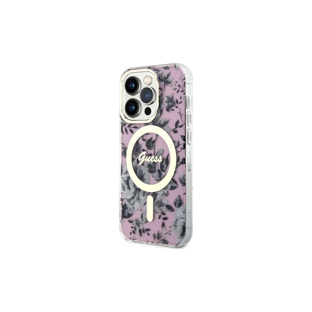Hurtownia GSM - Etui Guess GUHMP14XHCFWSP Apple iPhone 14 Pro Max rosa/pink Hardcase Flower MagSafe - GUE2531 - {ean13} - Hurt