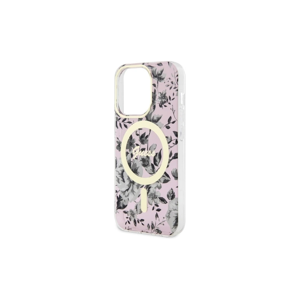 Hurtownia GSM - Etui Guess GUHMP14XHCFWSP Apple iPhone 14 Pro Max rosa/pink Hardcase Flower MagSafe - GUE2531 - {ean13} - Hurt