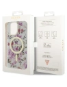 Wholesale Guess GUHMP14XHCFWST Apple iPhone 14 Pro Max transparent hardcase Flower MagSafe - GUE2532 - {ean13} - Hurt