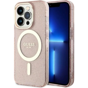Hurtownia GSM - Etui Guess GUHMP14XHCMCGP Apple iPhone 14 Pro Max rosa/pink hardcase Glitter Gold MagSafe - GUE2534 - {ean13} - Hurt