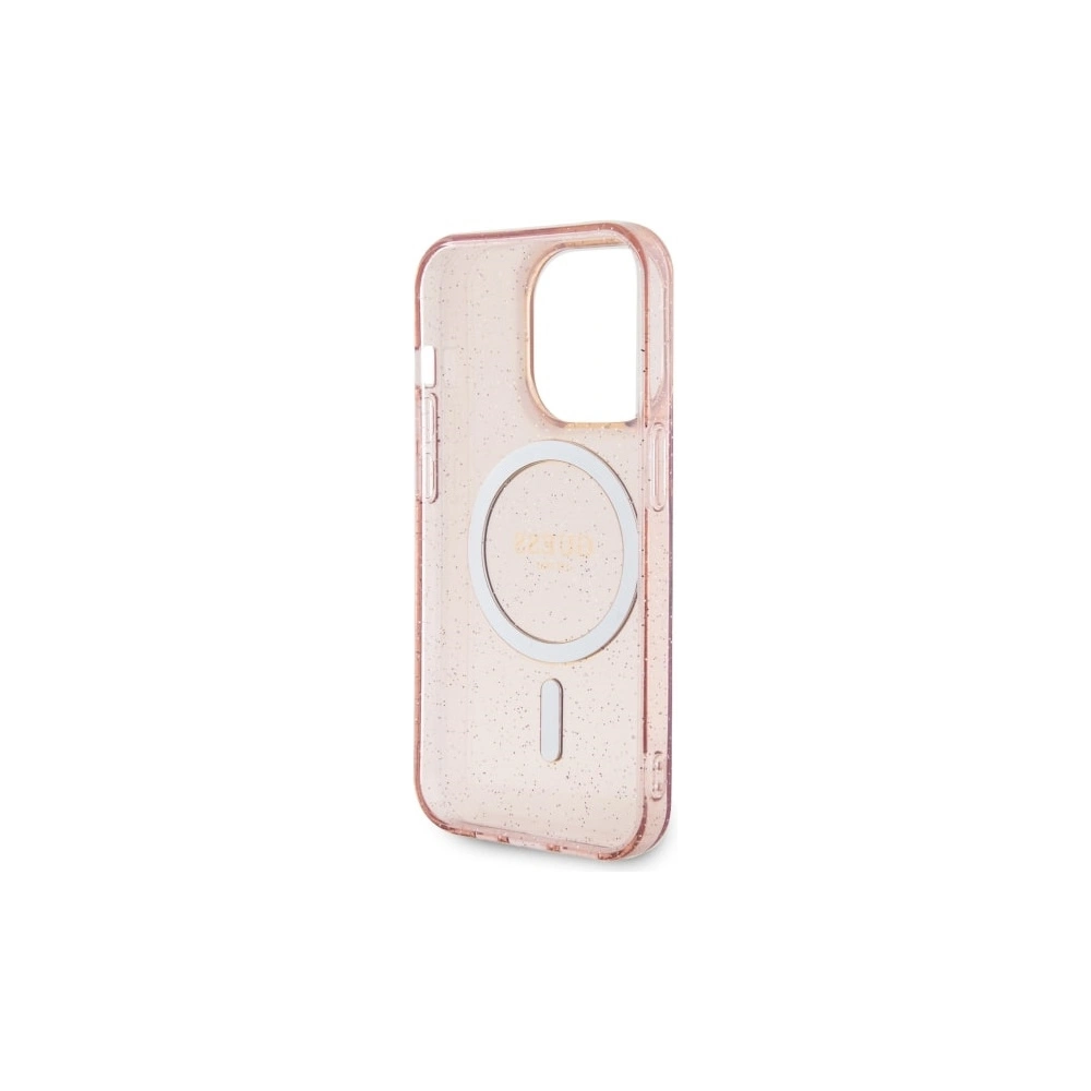 Hurtownia GSM - Etui Guess GUHMP14XHCMCGP Apple iPhone 14 Pro Max różowy/pink hardcase Glitter Gold MagSafe - GUE2534 - {ean13} - Hurt