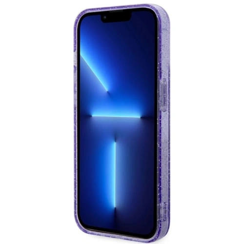 Etui Guess GUHMP14XHCMCGU Apple iPhone 14 Pro Max purpurowy/purple hardcase Glitter Gold MagSafe