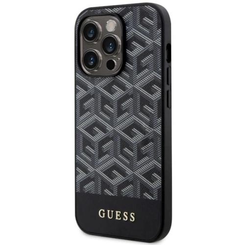Etui Guess GUHMP14XHGCFSEK Apple iPhone 14 Pro Max czarny/black hardcase GCube Stripes MagSafe