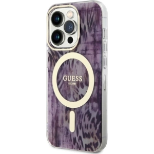 Hurtownia GSM - Etui Guess GUHMP14XHLEOPWP Apple iPhone 14 Pro Max rosa/pink Hardcase Leopard MagSafe - GUE2538 - {ean13} - Hurt