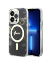 Etui Guess GUHMP14XHTMRSK Apple iPhone 14 Pro Max schwarz/black hardcase Golden Marble MagSafe
