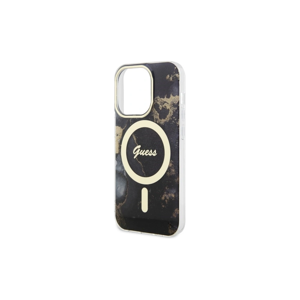Hurtownia GSM - Etui Guess GUHMP14XHTMRSK Apple iPhone 14 Pro Max schwarz/black hardcase Golden Marble MagSafe - GUE2539 - {ean13} - Hurt