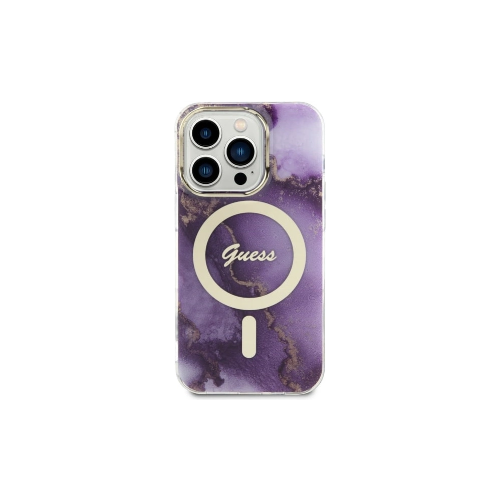Hurtownia GSM - Etui Guess GUHMP14XHTMRSU Apple iPhone 14 Pro Max purpurrot/lila Hartschale Golden Marble MagSafe - GUE2540 - {ean13} - Hurt