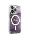Hurtownia GSM - Etui Guess GUHMP14XHTMRSU Apple iPhone 14 Pro Max purpurrot/lila Hartschale Golden Marble MagSafe - GUE2540 - {ean13} - Hurt