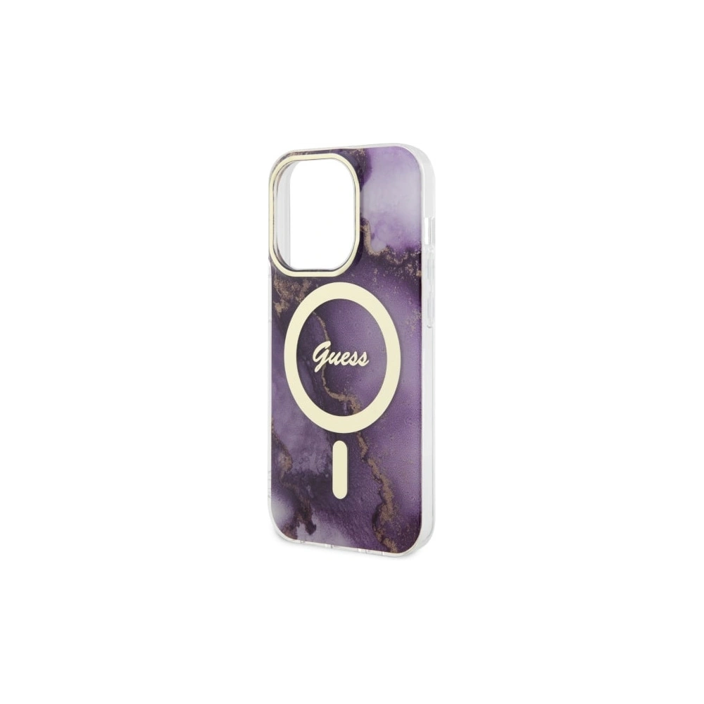 Hurtownia GSM - Etui Guess GUHMP14XHTMRSU Apple iPhone 14 Pro Max purpurrot/lila Hartschale Golden Marble MagSafe - GUE2540 - {ean13} - Hurt