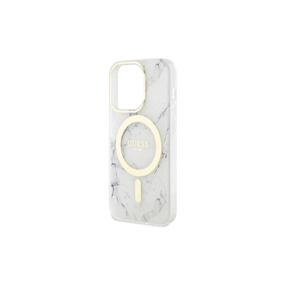 Hurtownia GSM - Etui Guess GUHMP14XPCUMAH Apple iPhone 14 Pro Max weiß/white hardcase Marble MagSafe - GUE2541 - {ean13} - Hurt