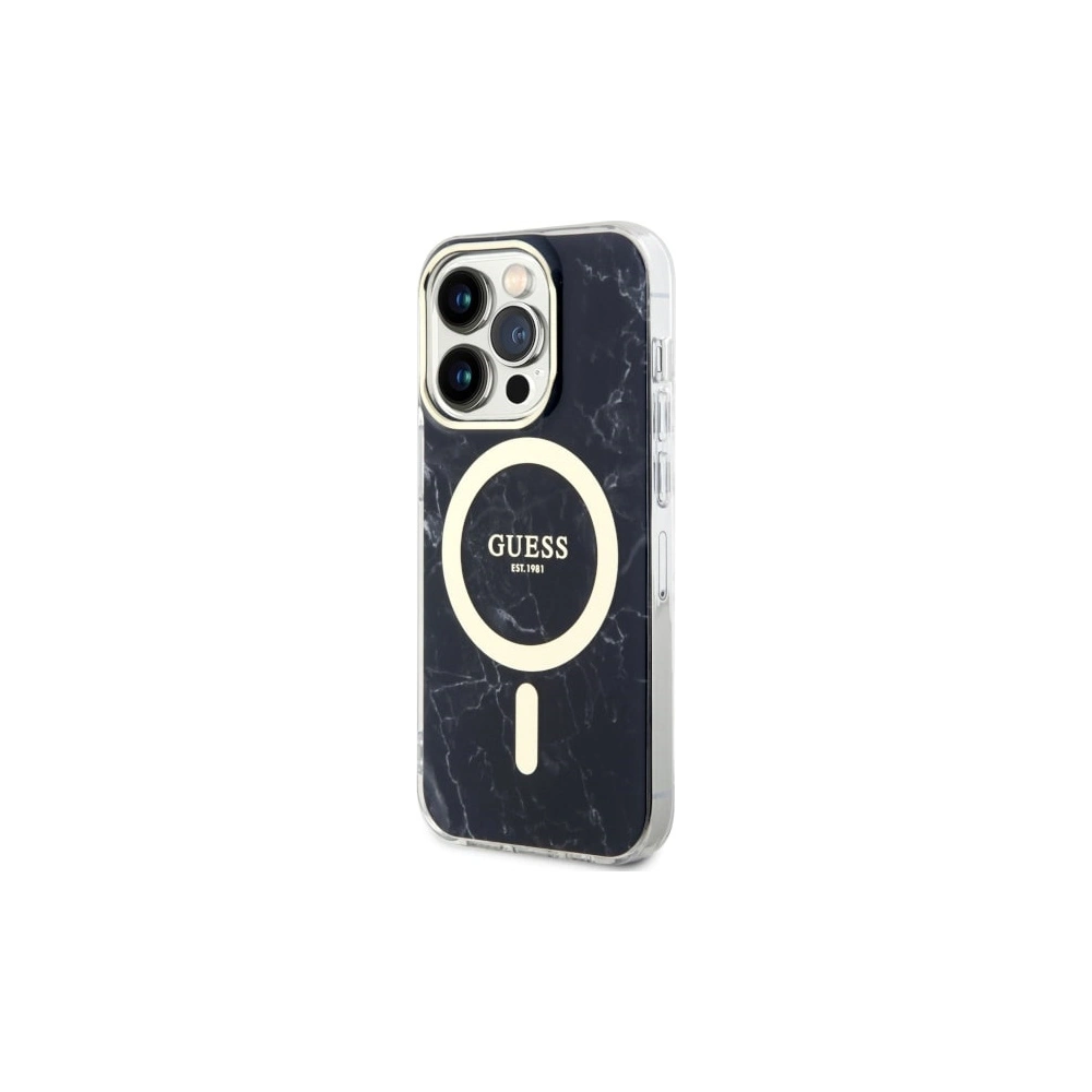 Hurtownia GSM - Etui Guess GUHMP14XPCUMAK Apple iPhone 14 Pro Max schwarz/black hardcase Marble MagSafe - GUE2542 - {ean13} - Hurt