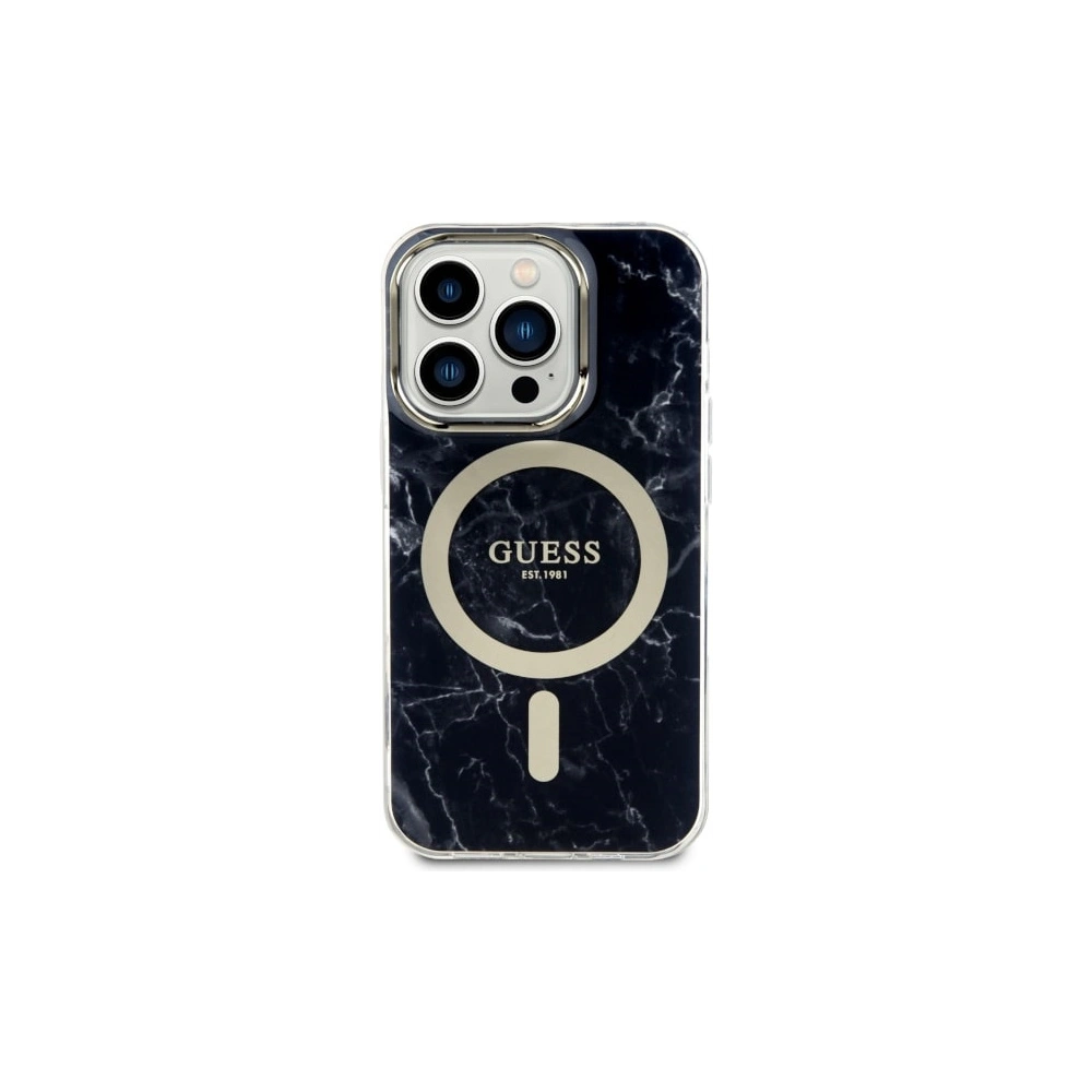 Hurtownia GSM - Etui Guess GUHMP14XPCUMAK Apple iPhone 14 Pro Max schwarz/black hardcase Marble MagSafe - GUE2542 - {ean13} - Hurt