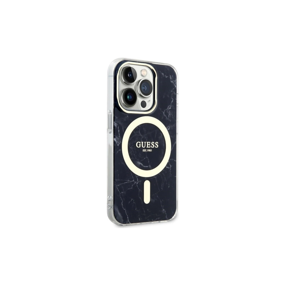 Hurtownia GSM - Etui Guess GUHMP14XPCUMAK Apple iPhone 14 Pro Max czarny/black hardcase Marble MagSafe - GUE2542 - {ean13} - Hurt