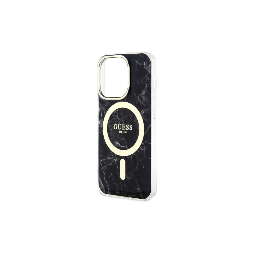 Hurtownia GSM - Etui Guess GUHMP14XPCUMAK Apple iPhone 14 Pro Max negru/black hardcase Marble MagSafe - GUE2542 - {ean13} - Hurt