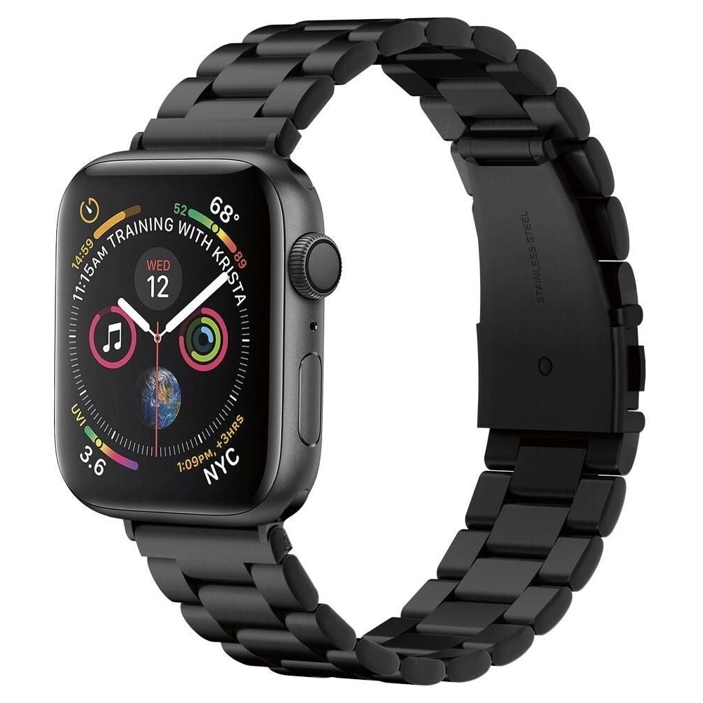 Hurtownia GSM - Pasek Spigen Modern Fit Band Apple Watch 4/5/6/7/SE/8/9/Ultra 44/45/49mm Black - SPN783BLK - {ean13} - Hurt