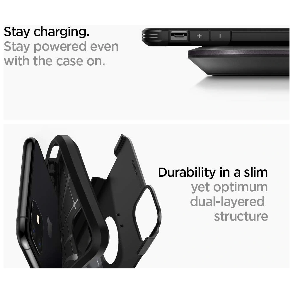 Hurtownia GSM - Etui Spigen Tough Armor Apple iPhone 11 Black - SPN795BLK - {ean13} - Hurt