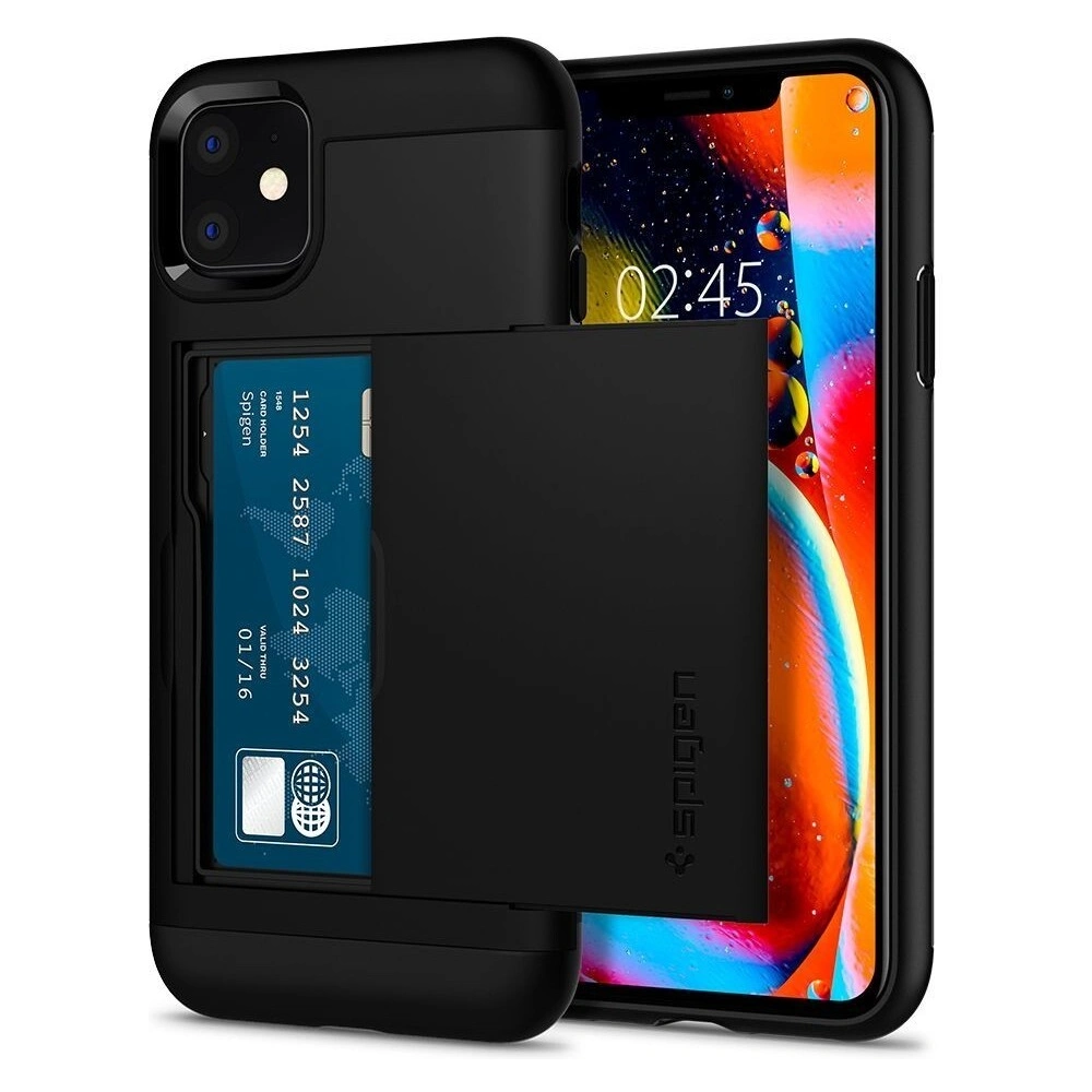 Hurtownia GSM - Spigen Apple Husă Slim Armor CS iPhone 11 negru - SPN801BLK - {ean13} - Hurt