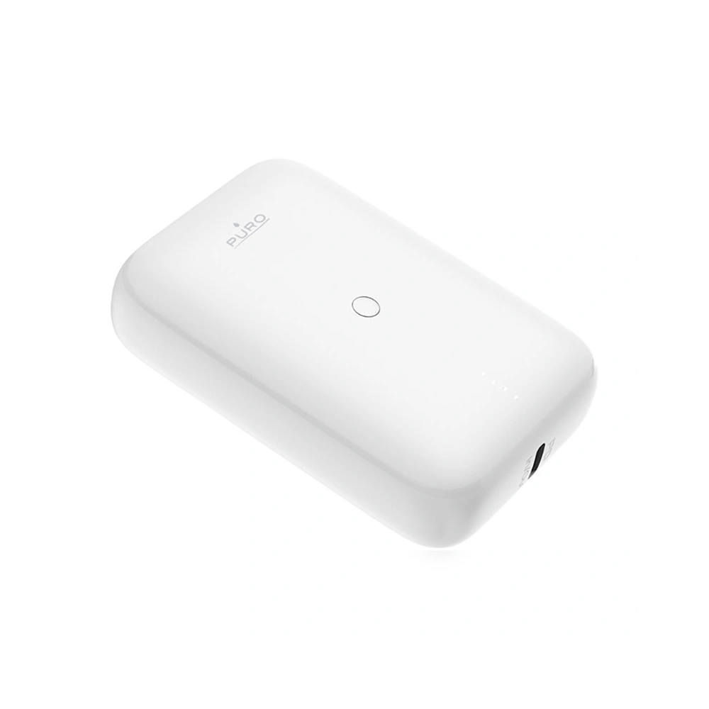 Hurtownia GSM - Powerbank PURO Compact Mini Power Bank 10000 mAh, USB-C & USB-A (weiß) - PUR692 - {ean13} - Hurt