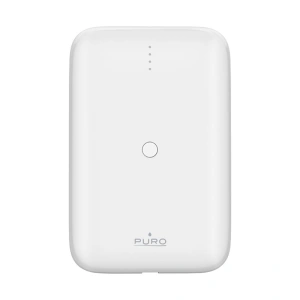 Hurtownia GSM - Powerbank PURO Compact Mini Power Bank 10000 mAh, USB-C & USB-A (weiß) - PUR692 - {ean13} - Hurt