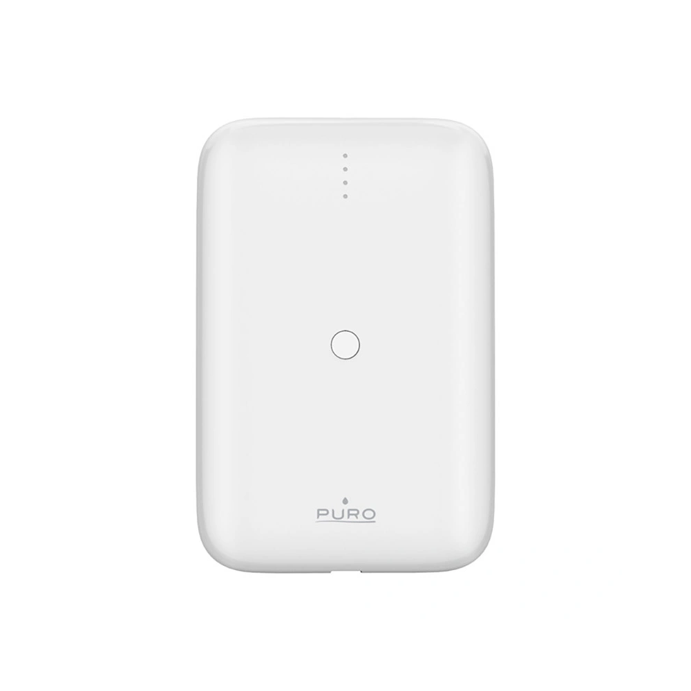 Hurtownia GSM - Powerbank PURO Compact Mini Power Bank 10000 mAh, USB-C & USB-A (weiß) - PUR692 - {ean13} - Hurt