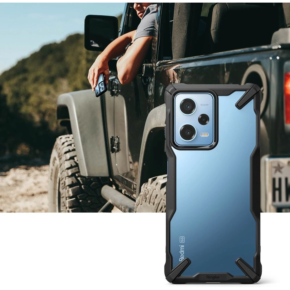 Hurtownia GSM - Etui Ringke Fusion-X Xiaomi Redmi Note 12 Pro 5G/POCO X5 Pro 5G Černá - RGK1805 - {ean13} - Hurt