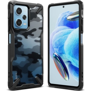 Hurtownia GSM - Etui Ringke Fusion-X Design Xiaomi Redmi Note 12 Pro 5G/POCO X5 Pro 5G Camouflage (Moro) Schwarz - RGK1806 - {ean13} - Hurt